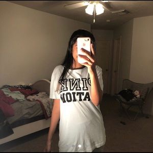Pink Nation oversized tee